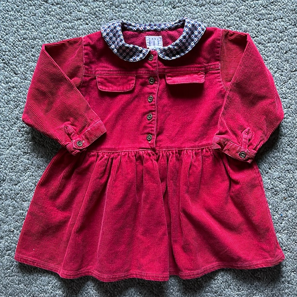 Baby Gap Red Corduroy Dress